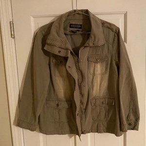 Green/Tan Utility Jacket - 1x - Worn Once